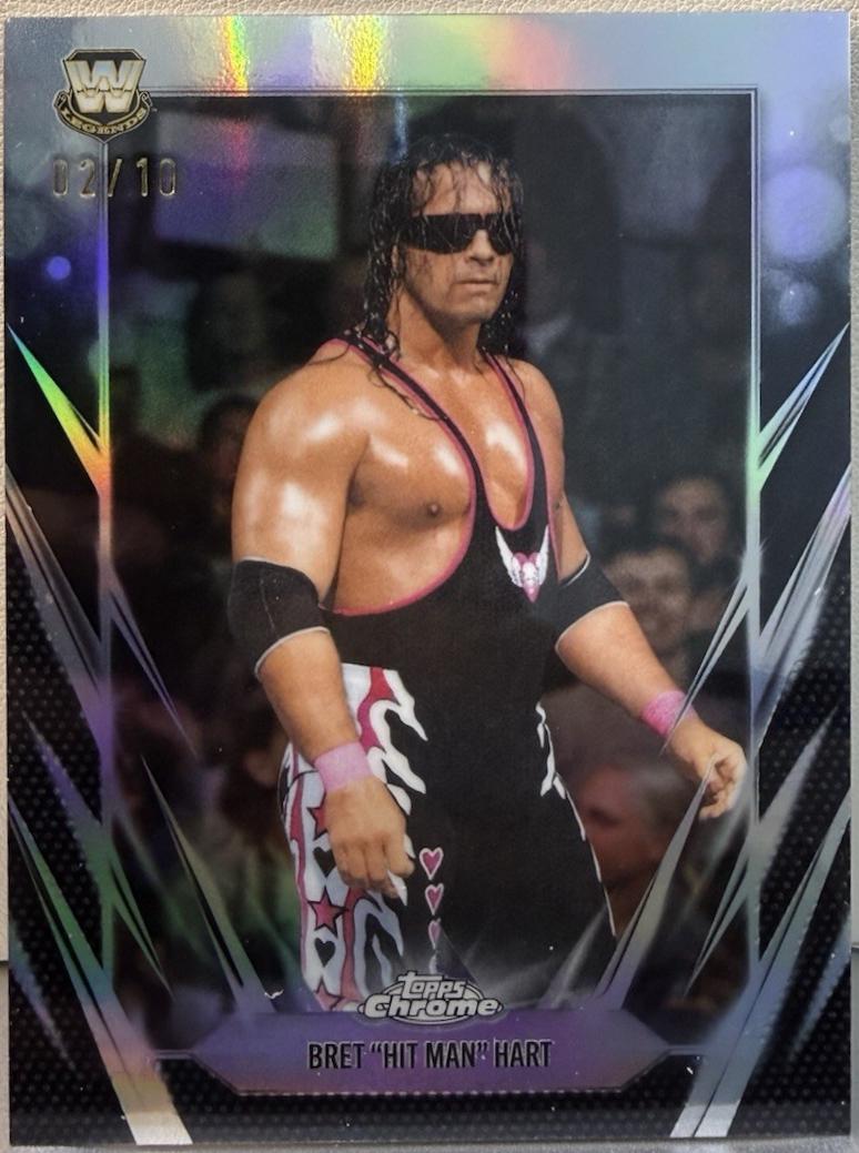 Bret Hit Man Hart [Black Refractor] #30