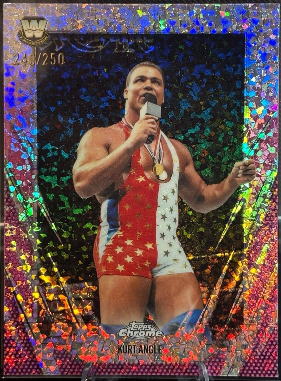 Kurt Angle [Pink Mini Diamond Refractor] #123