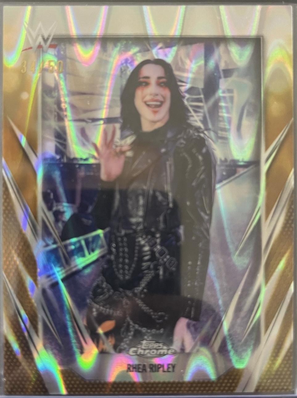 Rhea Ripley [Gold RayWave Refractor] #20