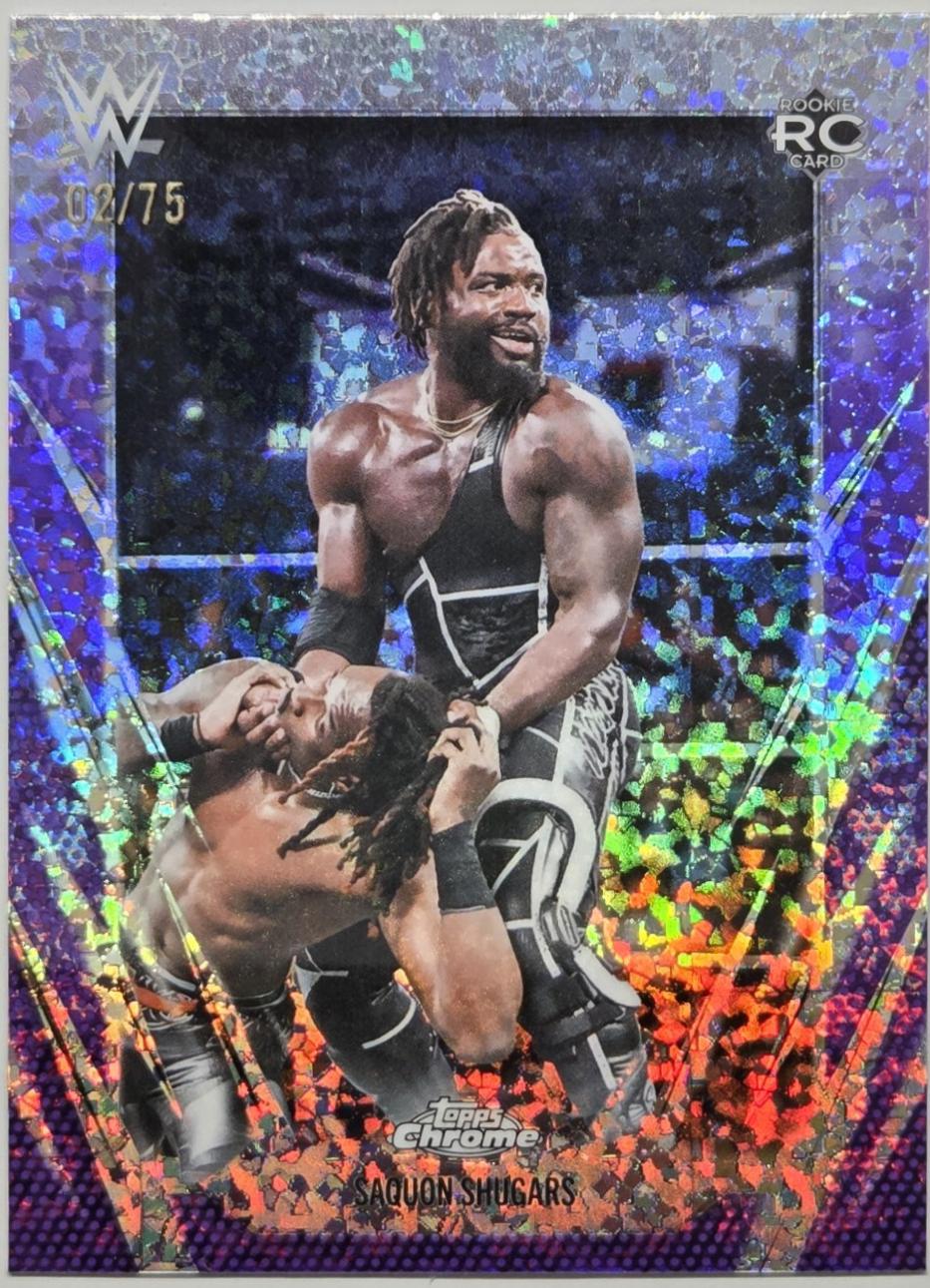 Saquon Shugars [Purple Mini Diamond Refractor] #154