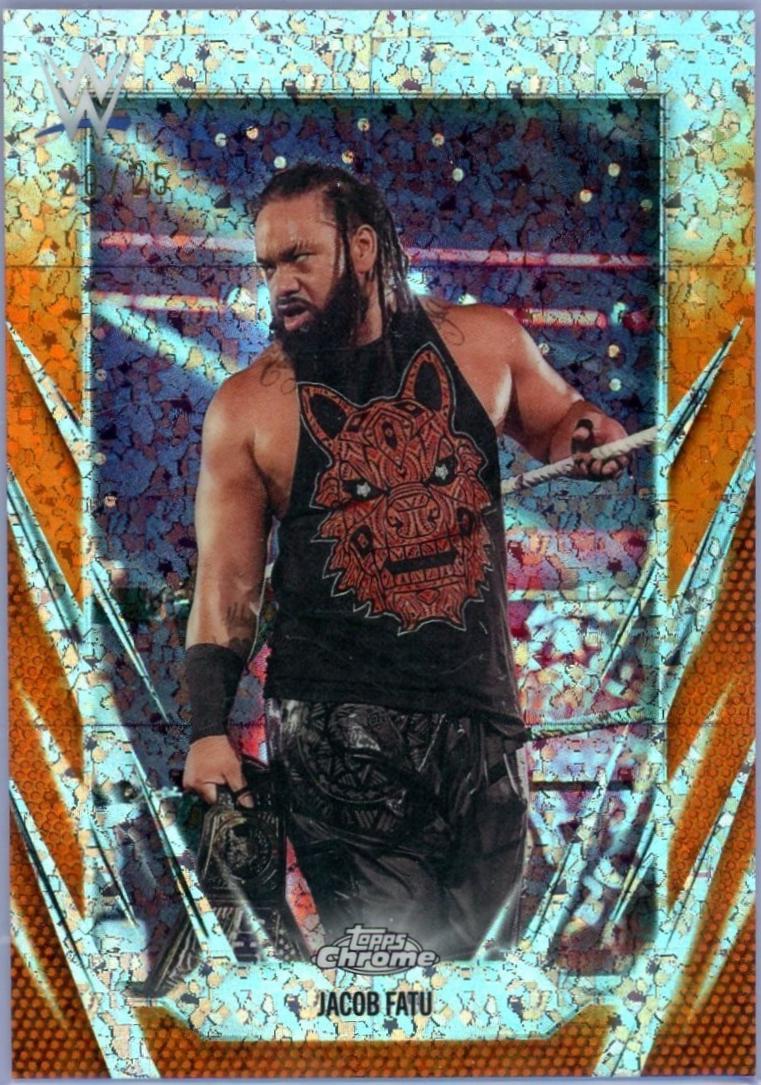 Jacob Fatu [Orange Mini Diamond Refractor] #55