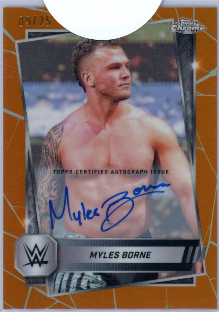 Myles Borne [Autograph Orange Refractor] #195
