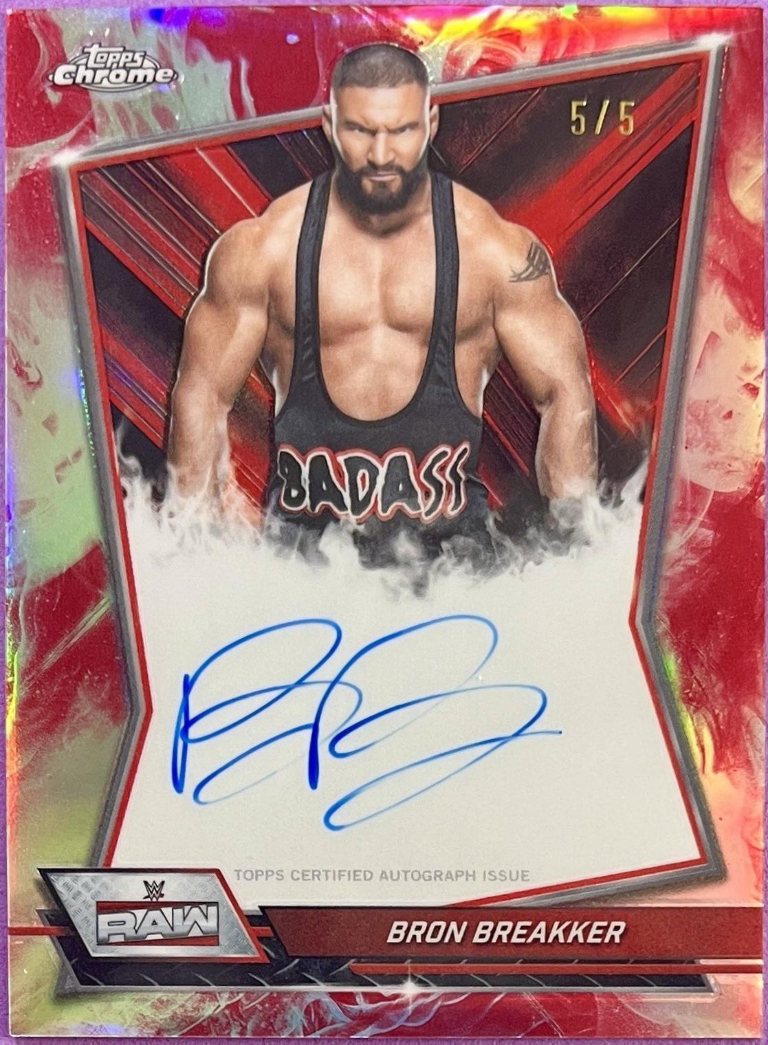 Bron Breakker [Red Refractor] #RBA-BRO