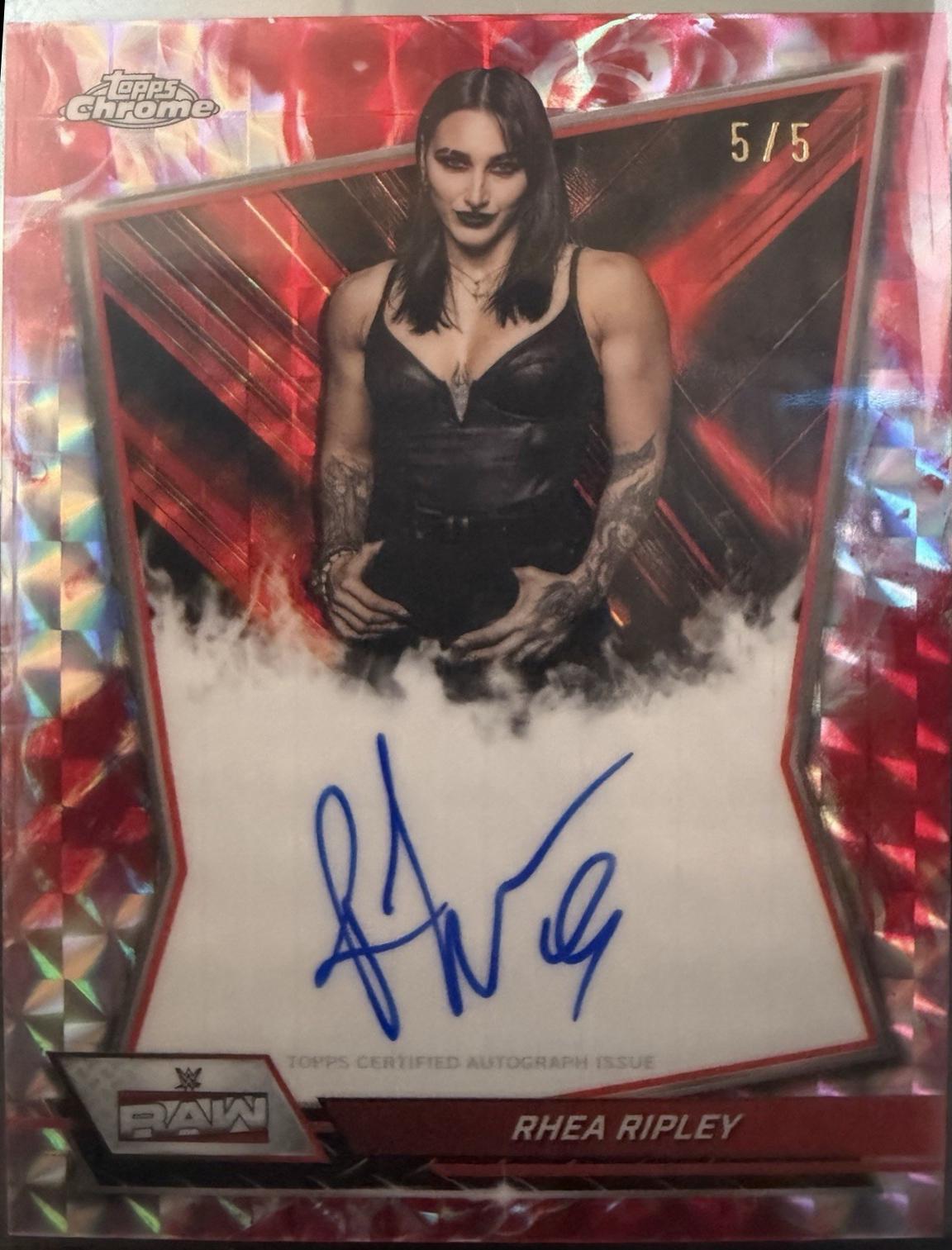 Rhea Ripley [Red Geometric Refractor] #RBA-RHE