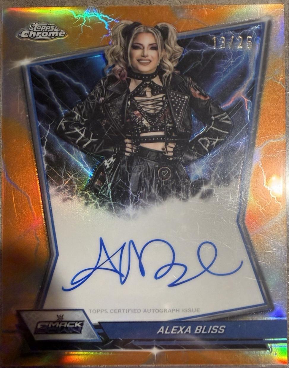 Alexa Bliss [Orange Refractor] #BBA-BLI