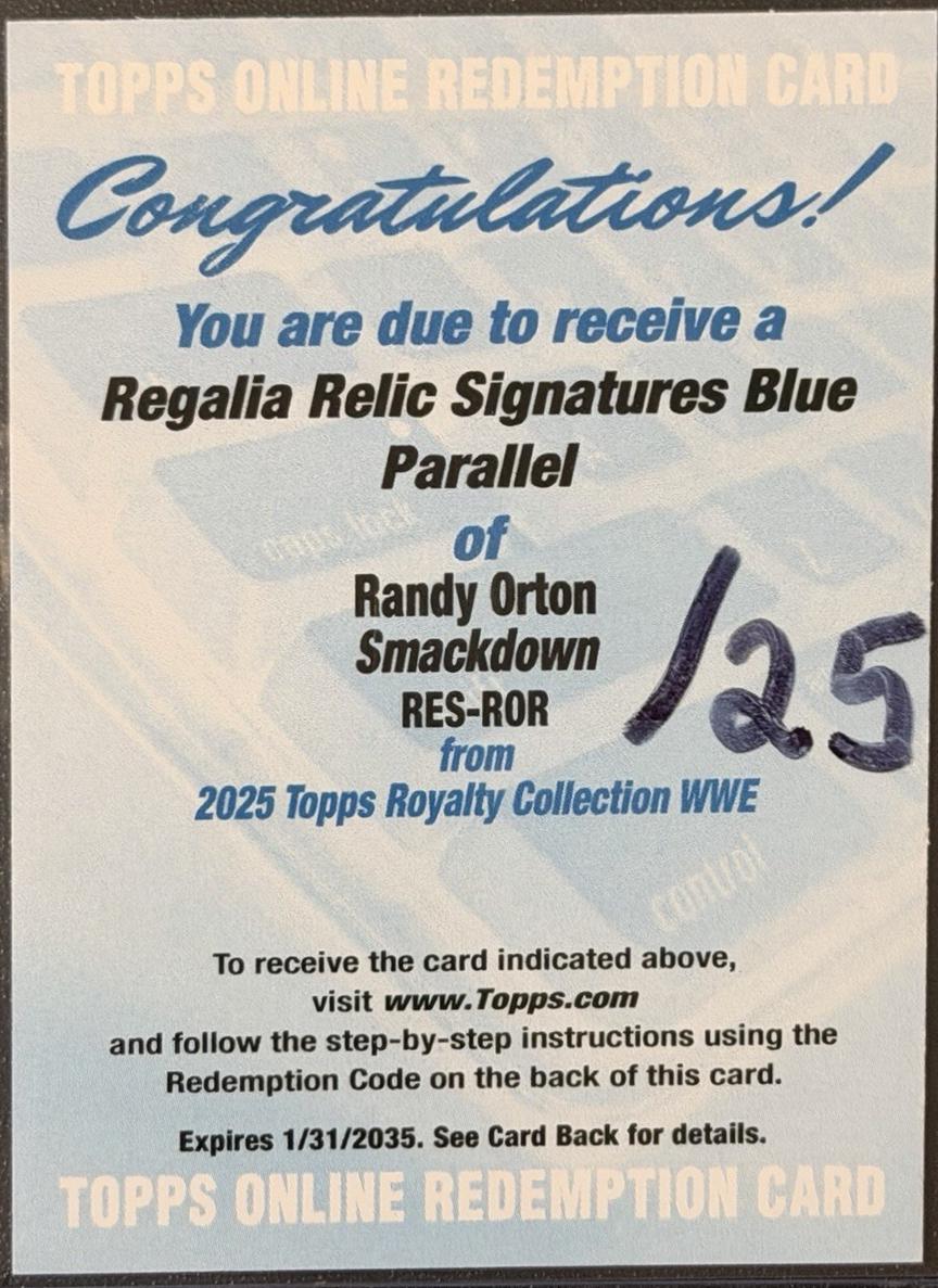 Randy Orton [Blue] #RES-ROR