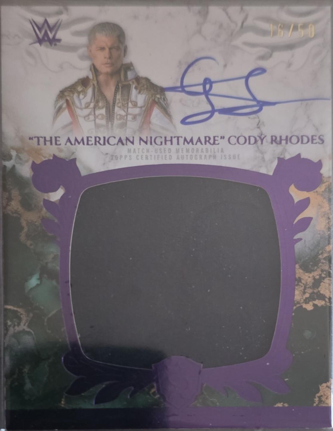 The American Nightmare Cody Rhodes [Purple] #RYA-CRH