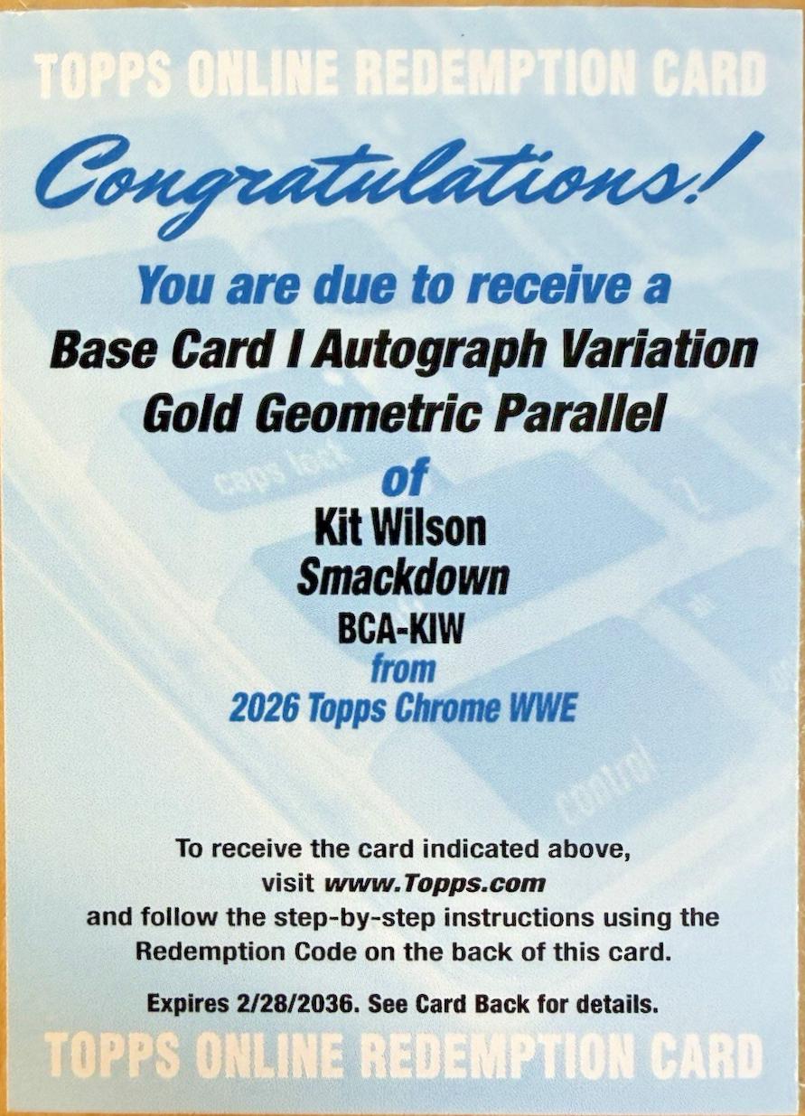 Kit Wilson [Gold Geometric] #BCA-KIW