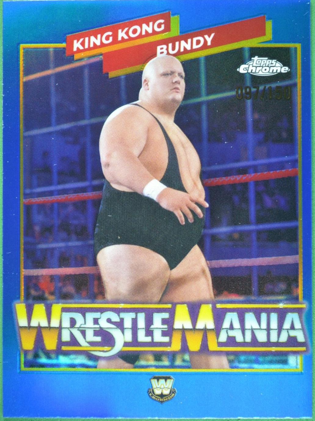 King Kong Bundy [Blue Refractor] #WMR-14