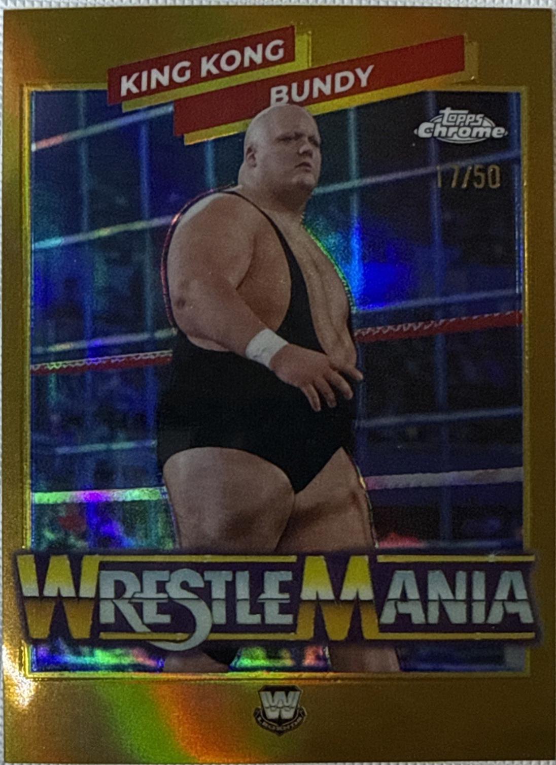 King Kong Bundy [Gold Refractor] #WMR-14