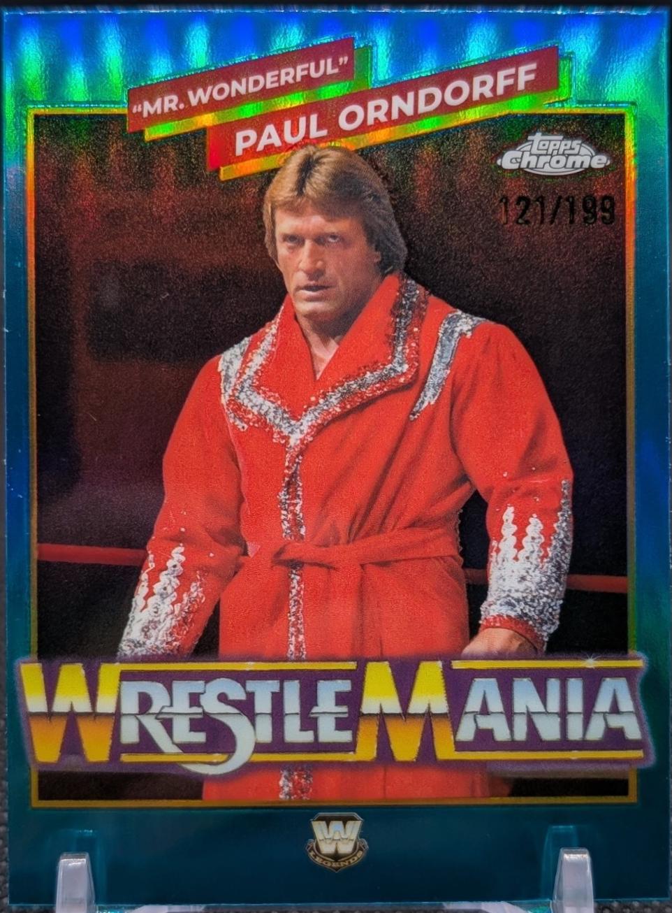 Mr. Wonderful Paul Orndorff [Aqua Refractor] #WMR-5