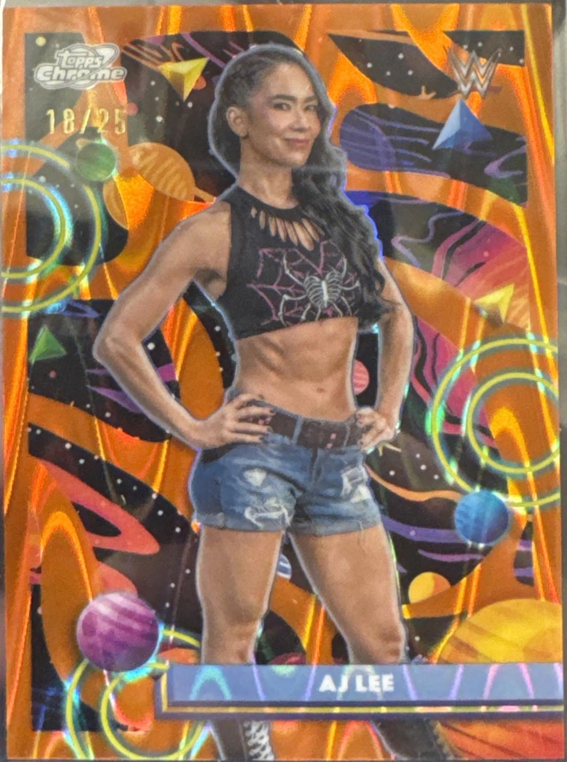 AJ Lee [Orange Galactic Refractor] #66