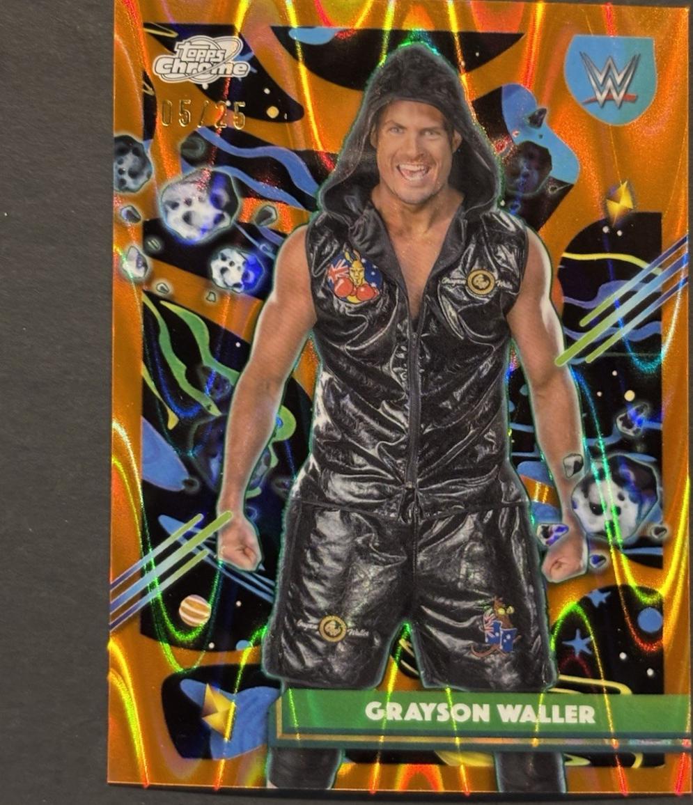 Grayson Waller [Orange Galactic Refractor] #144