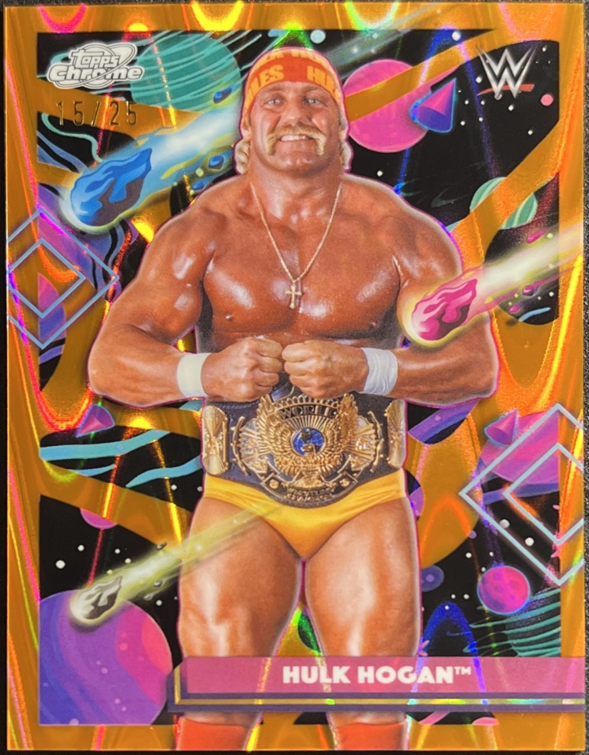 Hulk Hogan [Orange Galactic Refractor] #25