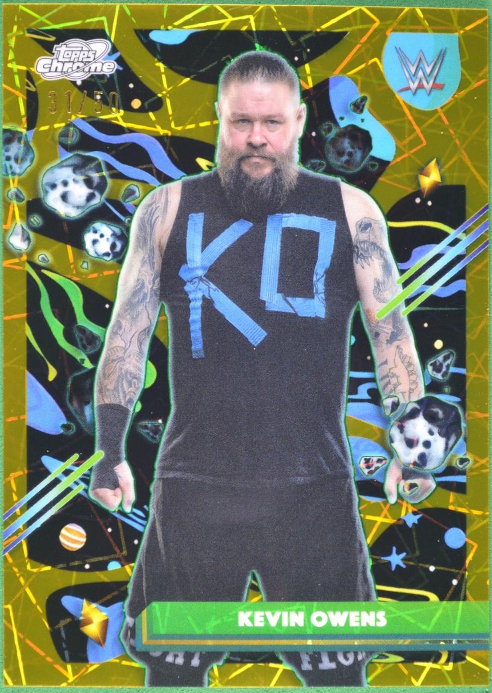 Kevin Owens [Gold Interstellar Refractor] #93