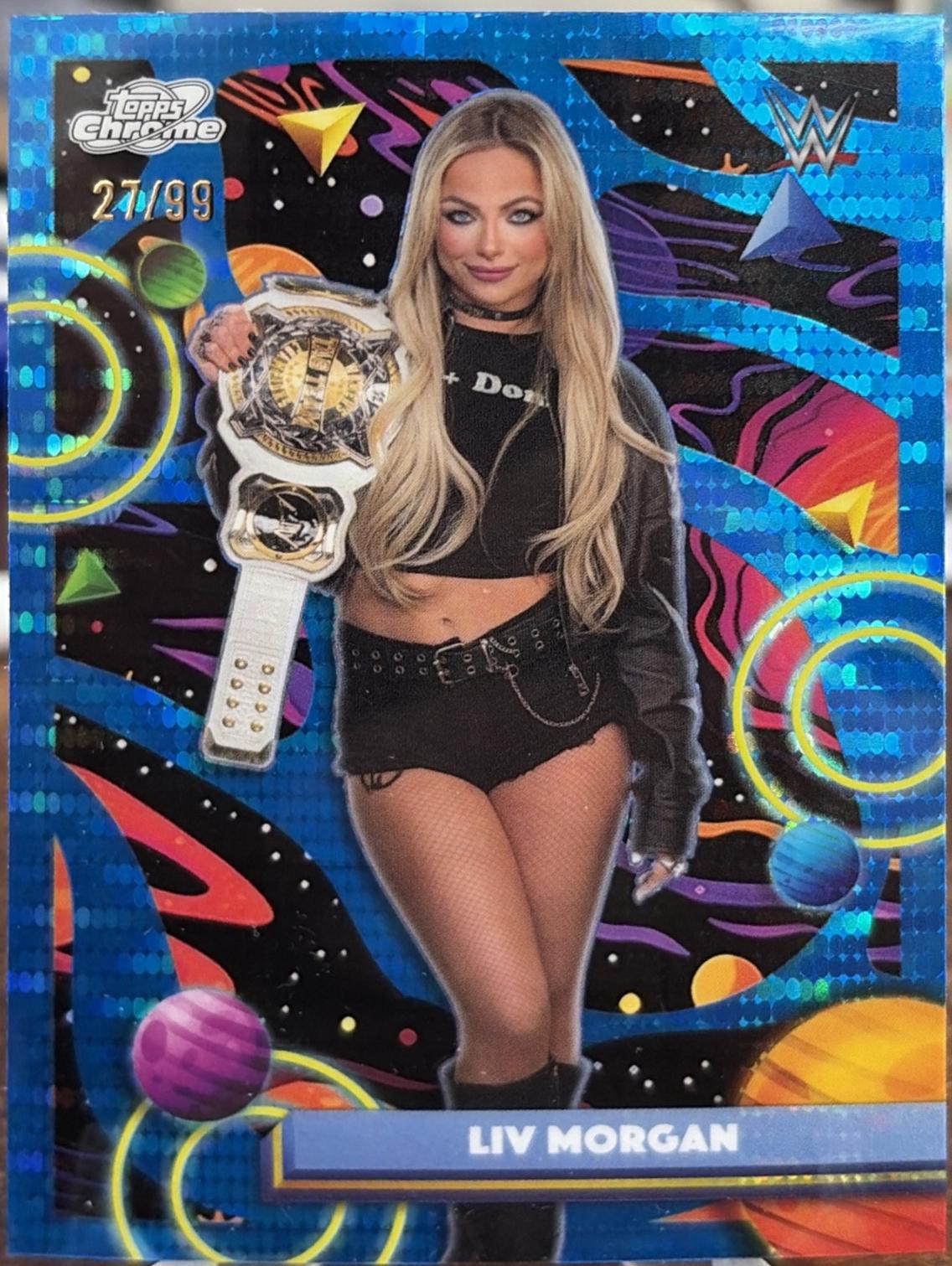 Liv Morgan [Blue Moon Refractor] #115