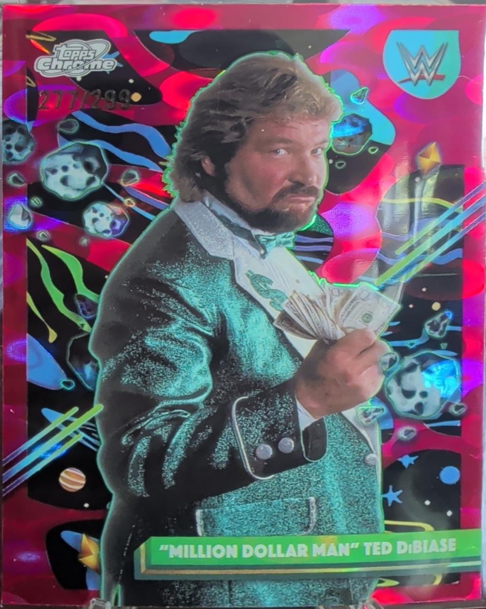 Million Dollar Man Ted DiBiase [Magenta Cosmos Refractor] #99