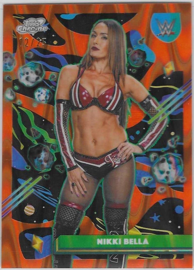 Nikki Bella [Orange Galactic Refractor] #135