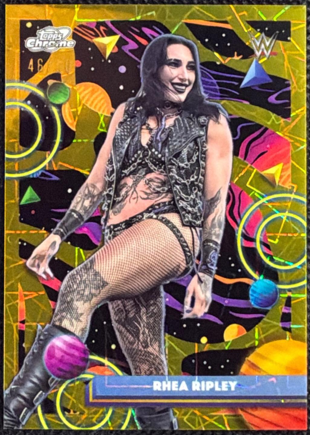 Rhea Ripley [Gold Interstellar Refractor] #100