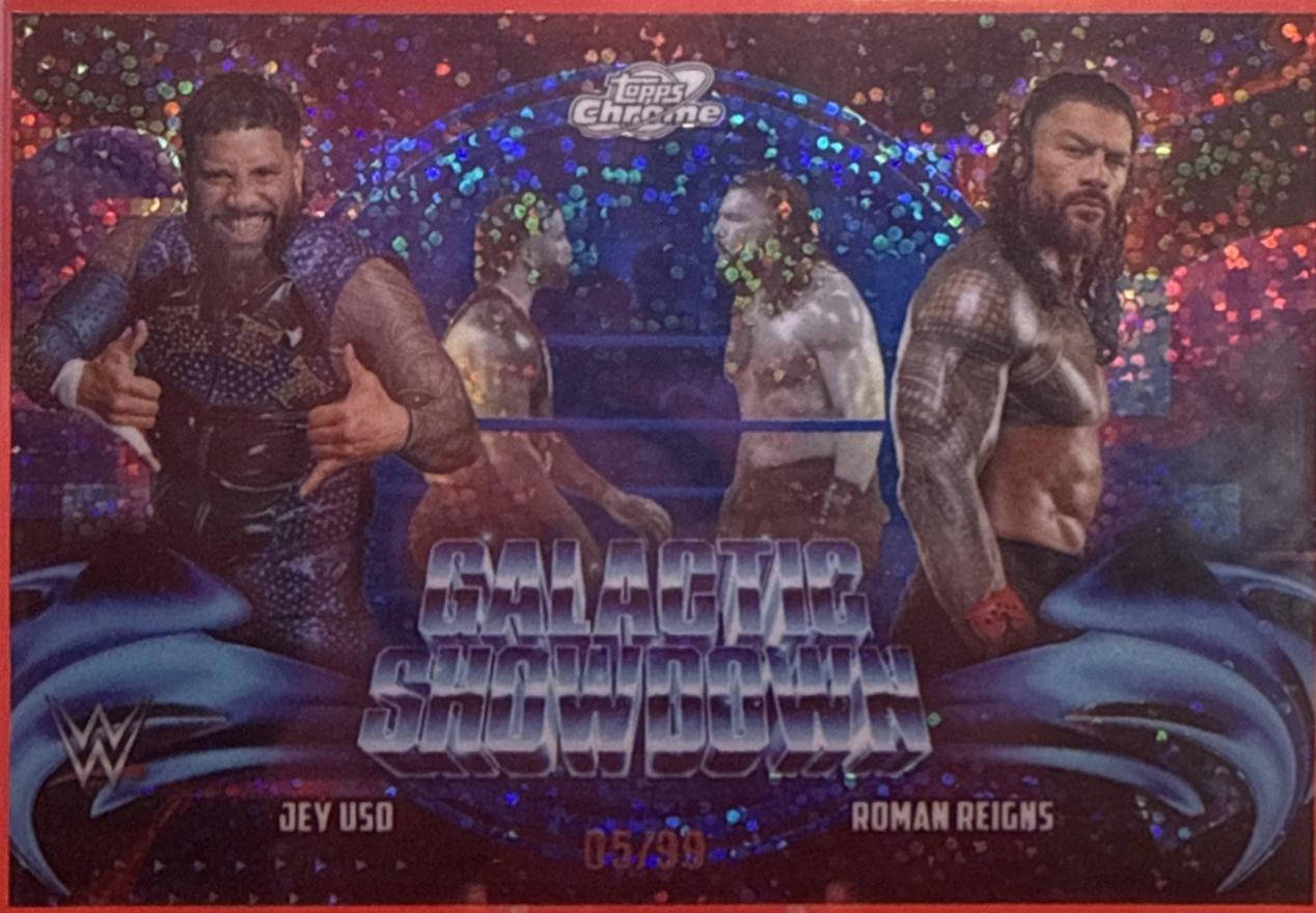 Roman Reigns [Blue Moon Refractor] #7
