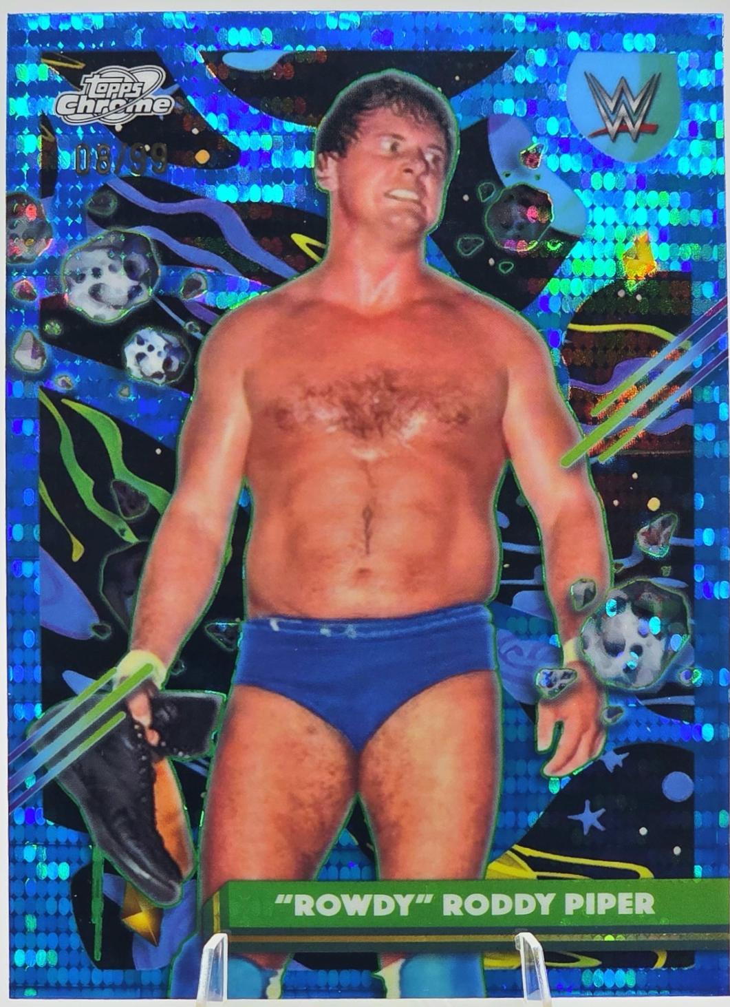 Rowdy Roddy Piper [Blue Moon Refractor] #9