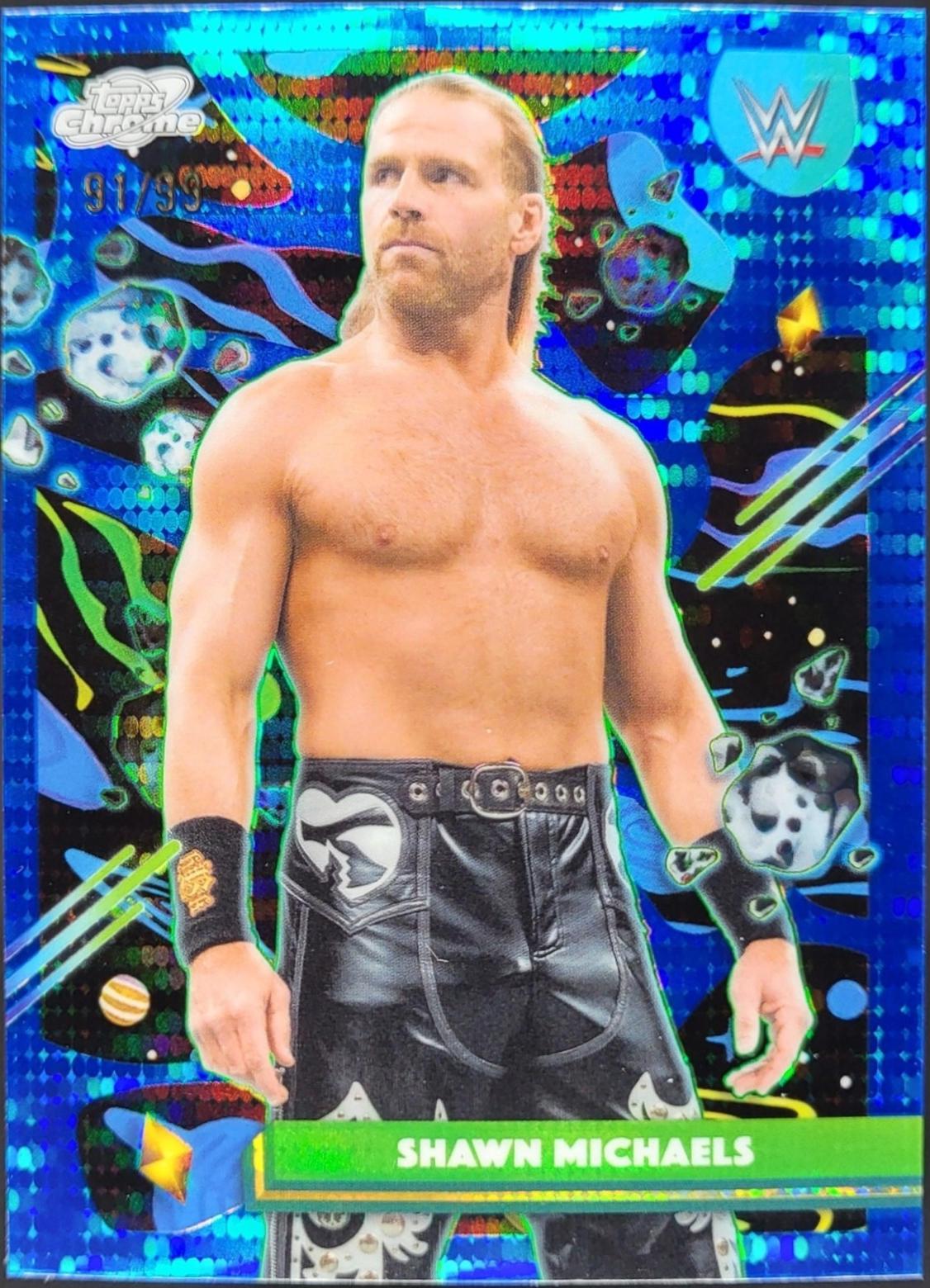 Shawn Michaels [Blue Moon Refractor] #63