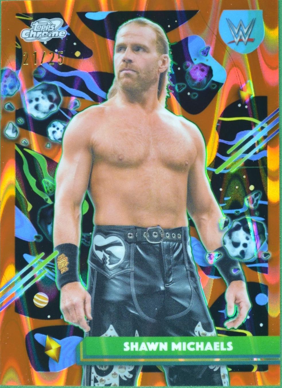 Shawn Michaels [Orange Galactic Refractor] #63