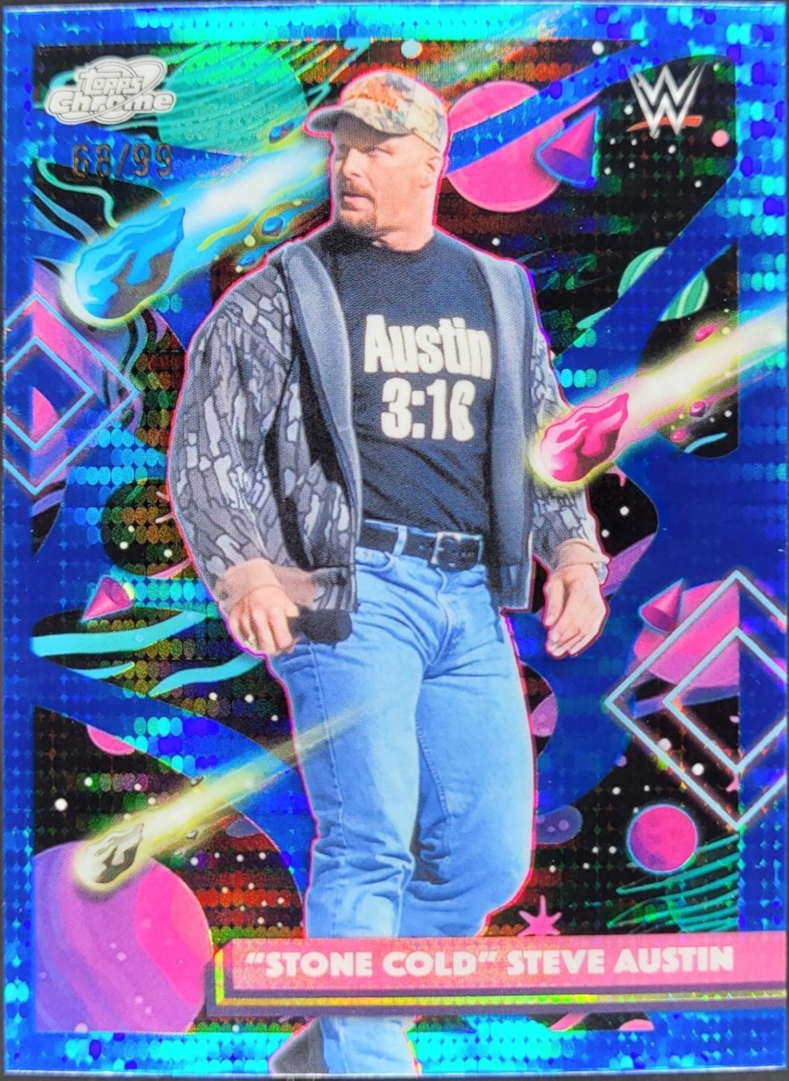 Stone Cold Steve Austin [Blue Moon Refractor] #16
