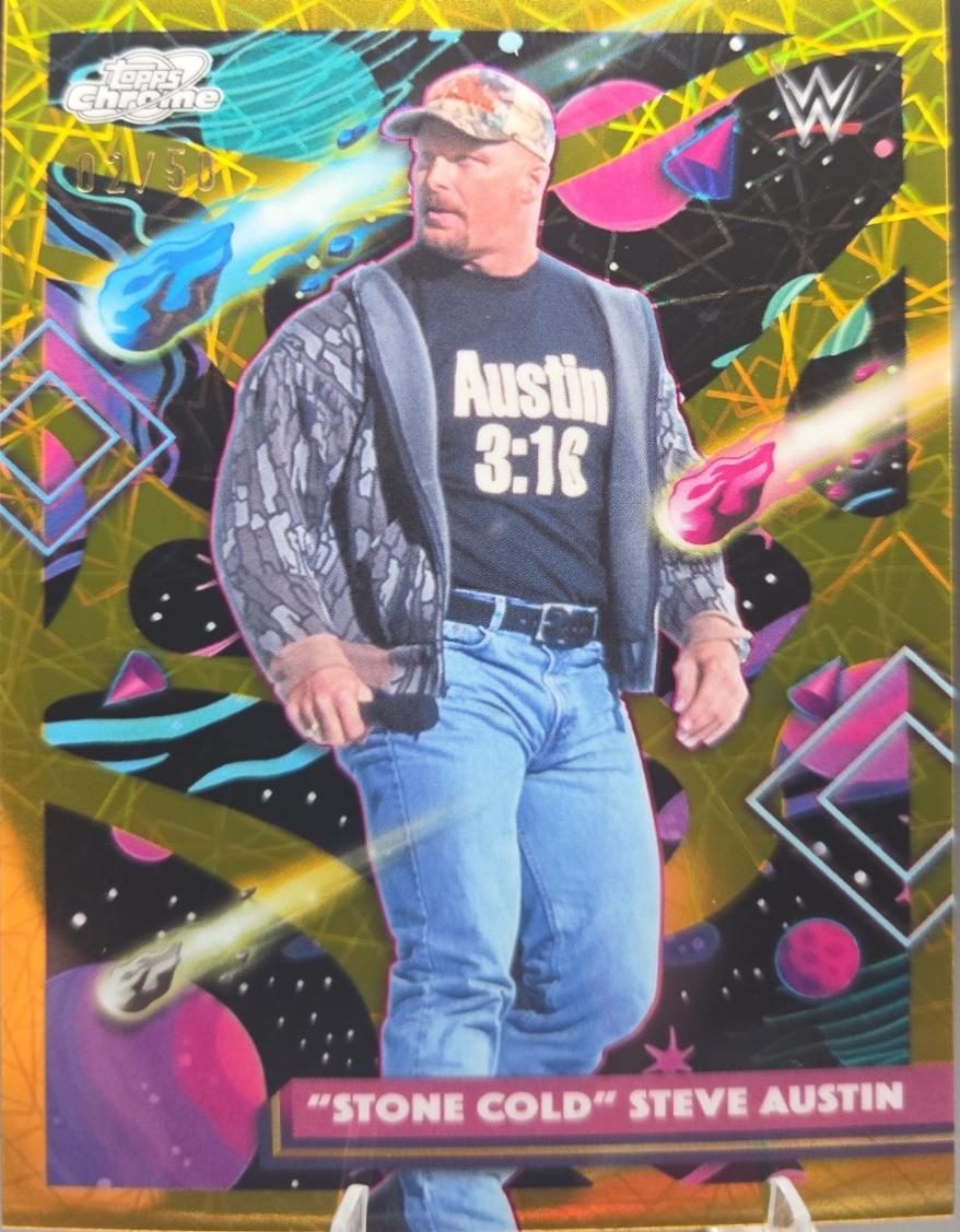 Stone Cold Steve Austin [Gold Interstellar Refractor] #16