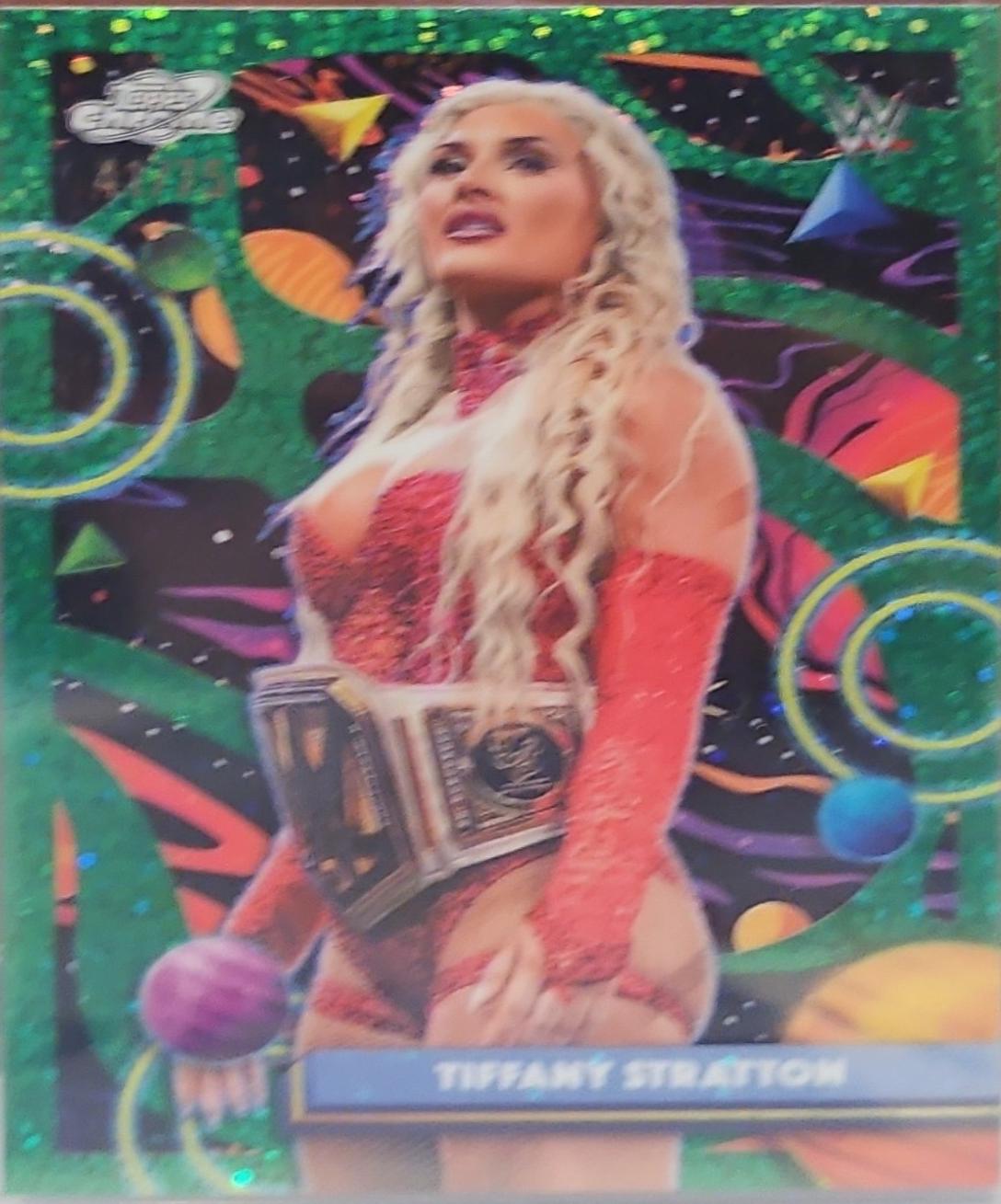 Tiffany Stratton [Green Space Dust Refractor] #160
