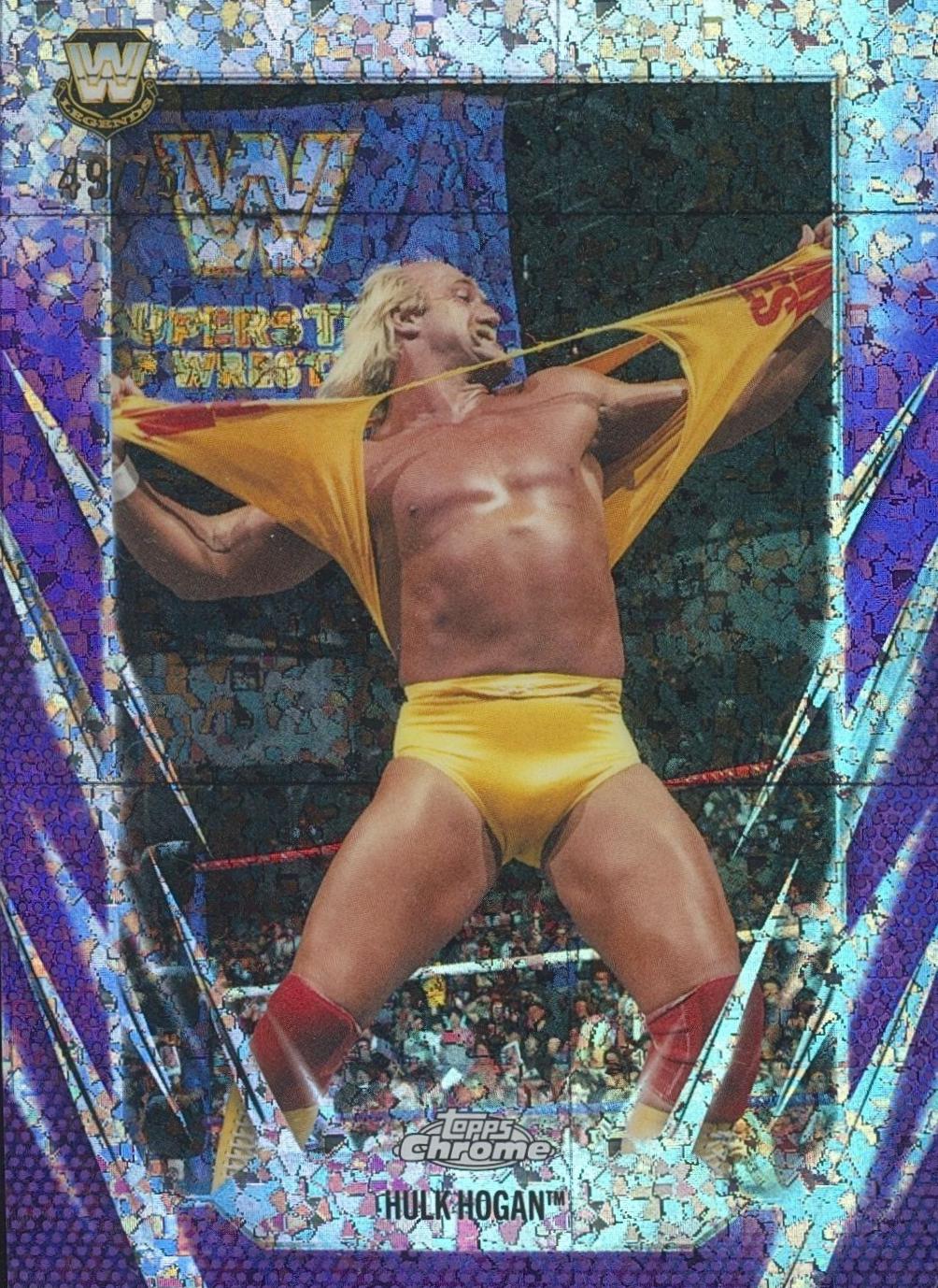 Hulk Hogan [Purple Mini Diamond Refractor] #25