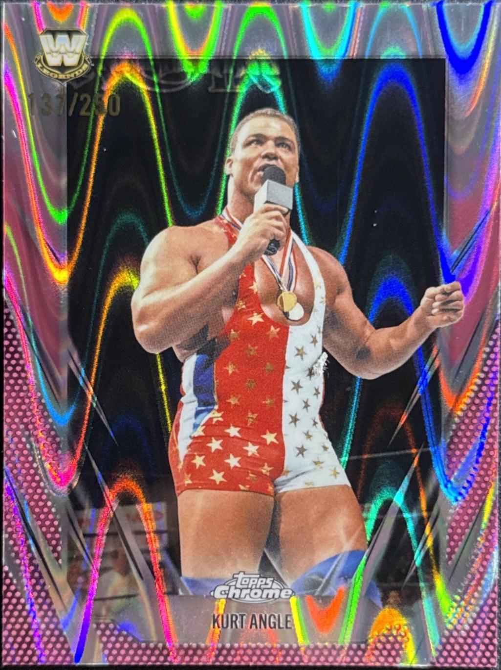 Kurt Angle [Pink Raywave Refractor] #123