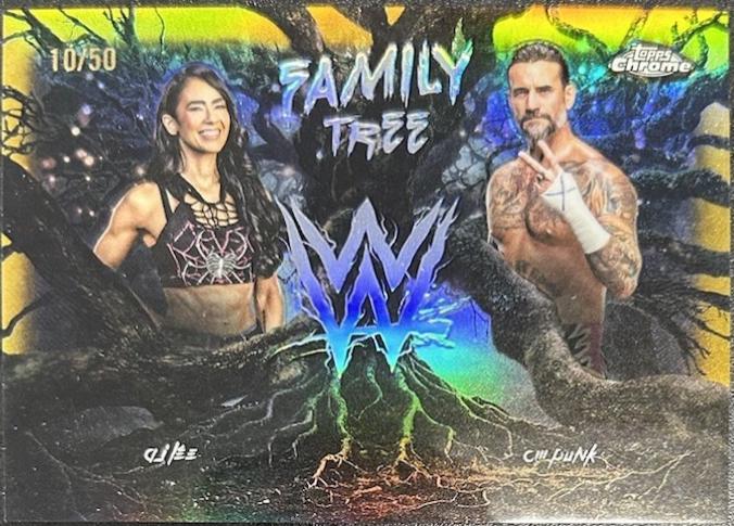 CM Punk / AJ Lee [Gold] #FAM-AC