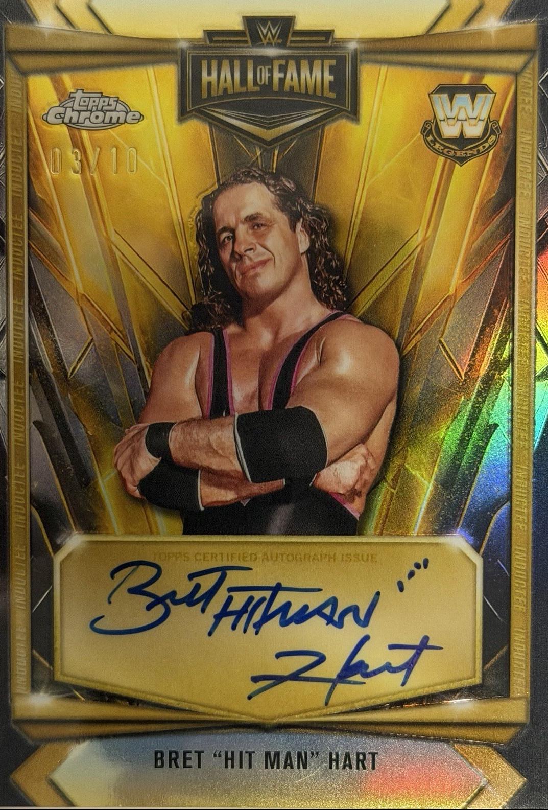 Bret Hit Man Hart [Black] #HOF-BH