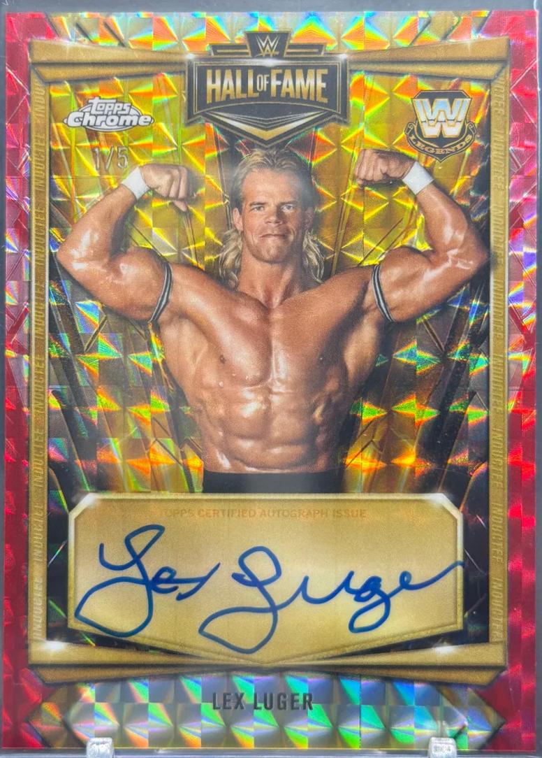 Lex Luger [Red Geometric] #HOF-LL