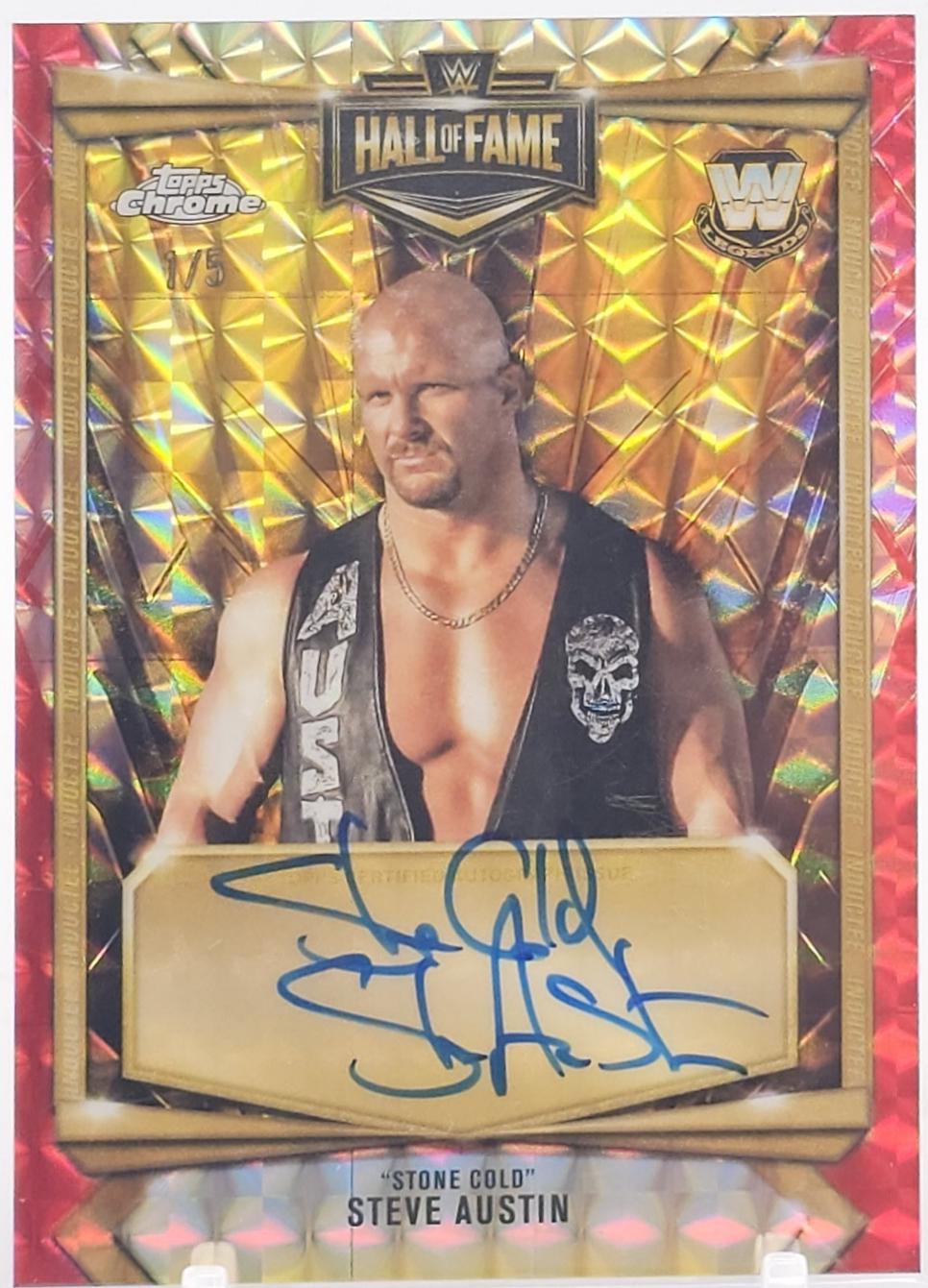 Stone Cold Steve Austin [Red Geometric] #HOF-SC