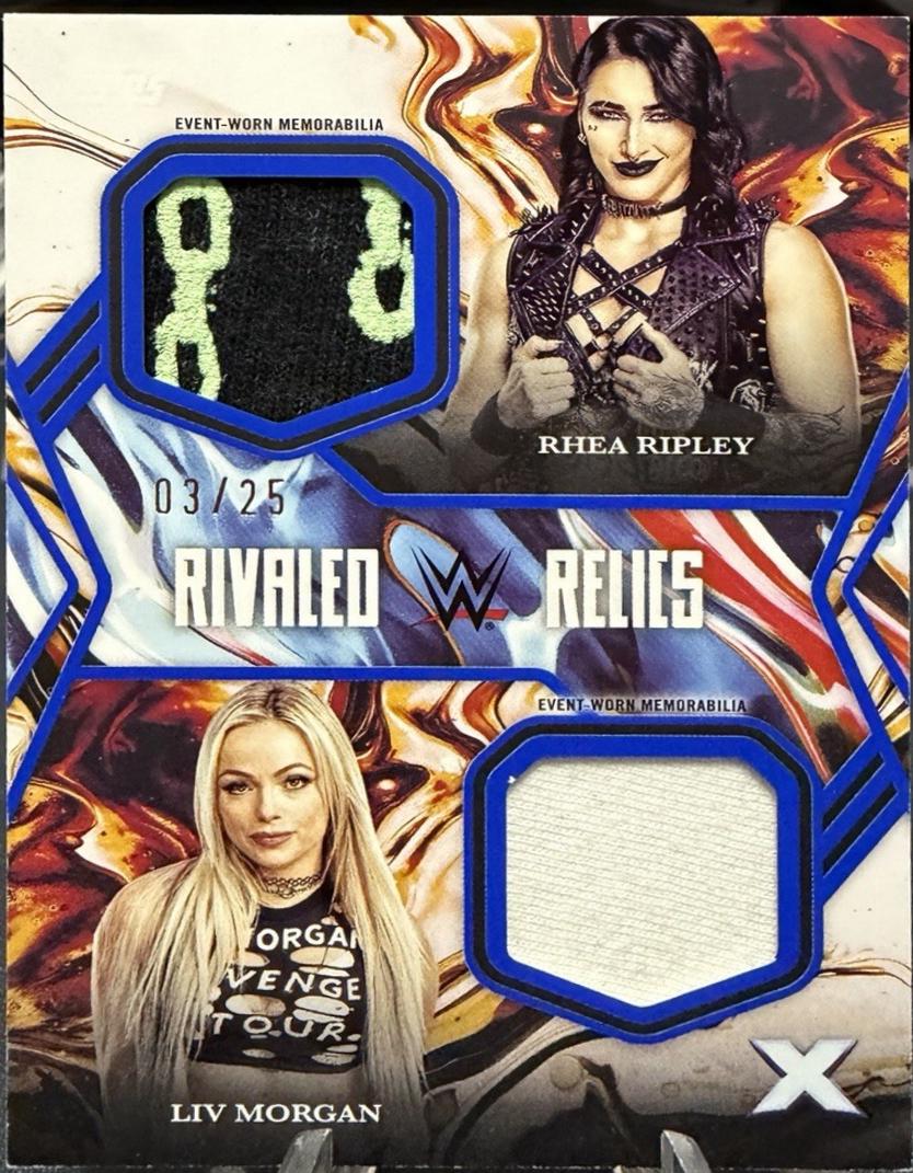 Liv Morgan / Rhea Ripley [Blue] #RR-RM