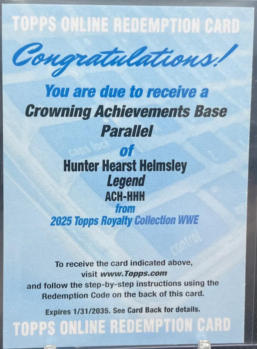 Hunter Hearst Helmsley #ACH-HHH