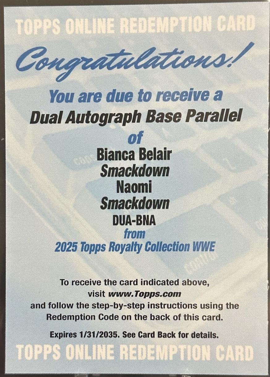 Bianca Belair / Naomi #DUA-BNA