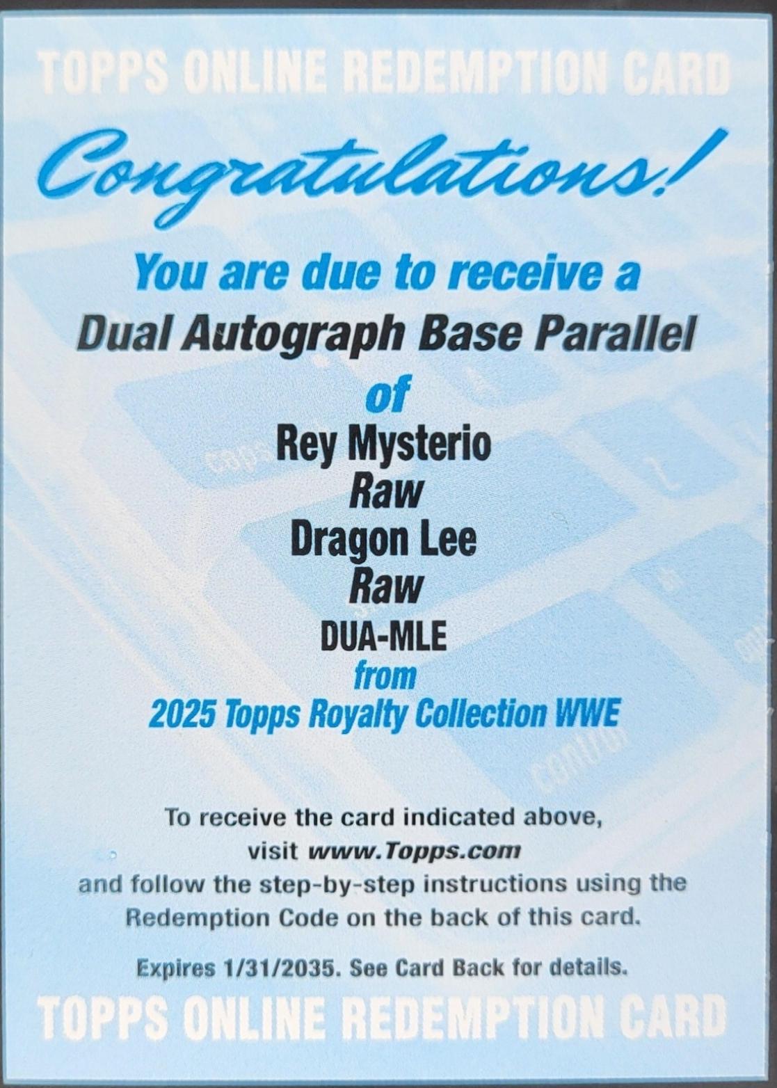 Rey Mysterio / Dragon Lee #DUA-MLE