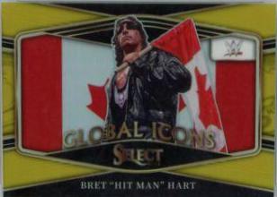 Bret 'Hit Man' Hart [Gold Prizm] #3