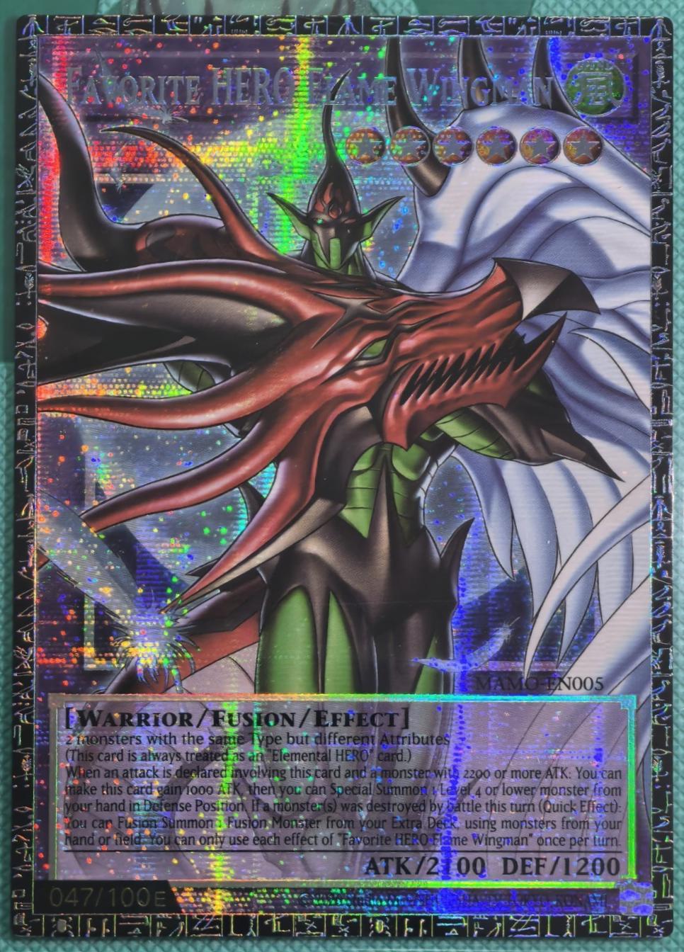 Favorite HERO Flame Wingman [Extended Art Grand Master Rare] MAMO-EN005