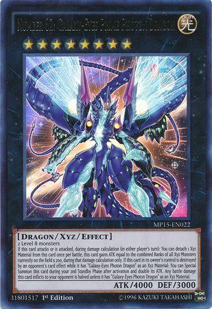 Number 62: Galaxy-Eyes Prime Photon Dragon MP15-EN022
