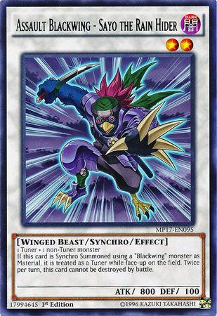Assault Blackwing - Sayo the Rain Hider MP17-EN095