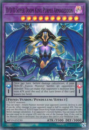 D/D/D Super Doom King Purple Armageddon MP19-EN230