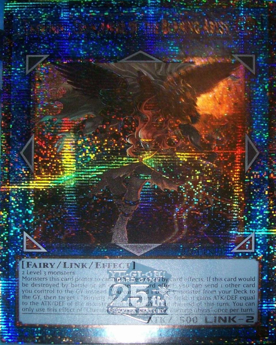 Cherubini, Ebon Angel of the Burning Abyss [Quarter Century Secret Rare] RA01-EN042