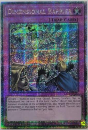 Dimensional Barrier [Quarter Century Secret Rare] RA01-EN072