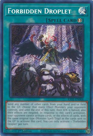 Forbidden Droplet [Platinum Secret Rare] RA01-EN064