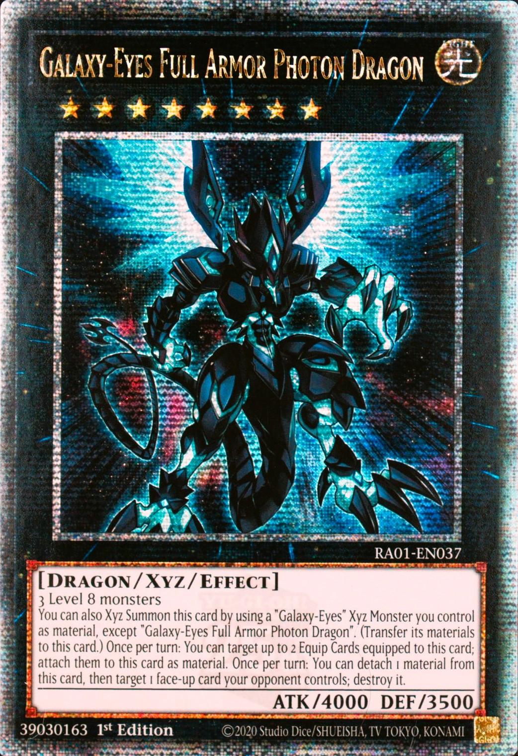 Galaxy-Eyes Full Armor Photon Dragon [Quarter Century Secret Rare] RA01-EN037