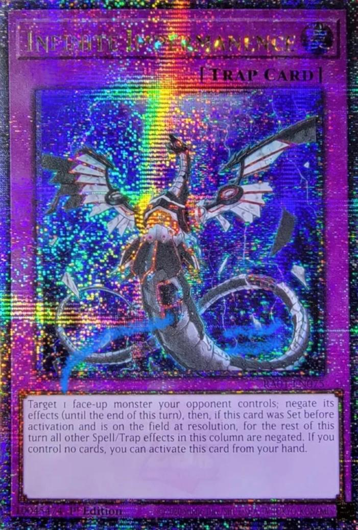 Infinite Impermanence [Quarter Century Secret Rare] RA01-EN075